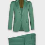 Sage Moore Solid Wool Silk Suit