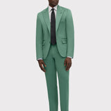 Sage Moore Solid Wool Silk Suit