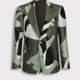 Sage Multi Color SB Peak Camo Jacquard Dinner Jacket