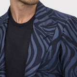 Navy SB Peak Tiger Stripe Dinner Jacket