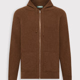 Vicuna Full Zip Hoodie 100% Cashmere Sweater