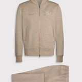 Oatmeal Wool Knit Track Suit