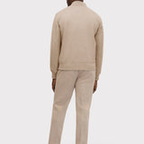 Oatmeal Wool Knit Track Suit