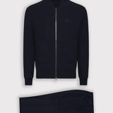 Blue Luxe Cashmere & Wool Knit Tracksuit