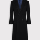 Black DB Peak Double Face Cashmere Overcoat